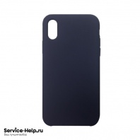 Чехол Silicone Case для iPhone X / XS (синий кобальт) без логотипа №8 COPY AAA+* - Service-Help.ru