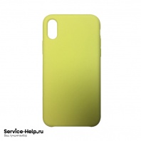 Чехол Silicone Case для iPhone X / XS (жёлтый неон) без логотипа №32 COPY AAA+ - Service-Help.ru