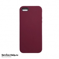 Чехол Silicone Case для iPhone 5 / 5S / SE (бордовый) без логотипа №52 COPY AAA+* - Service-Help.ru