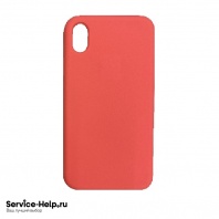 Чехол Silicone Case для iPhone X / XS (кислотно-коралловый) без логотипа №29 COPY AAA+ - Service-Help.ru