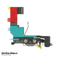 Нижний шлейф (разъём зарядки) для iPhone 5S (чёрный) ORIG 1в1 - Service-Help.ru