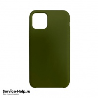 Чехол Silicone Case для iPhone 12 Mini (тёмно-оливковый) закрытый низ без логотипа №48 COPY AAA+ - Service-Help.ru