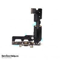 Нижний шлейф (разъём зарядки) для iPhone 7 Plus (чёрный) ORIG 1в1 - Service-Help.ru