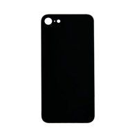 Задняя крышка для iPhone 8 (чёрный) (ув. вырез камеры) + (СЕ) + логотип ORIG Завод - Service-Help.ru