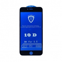 Стекло защитное 10D для iPhone 6 Plus/6S Plus (чёрный) - Service-Help.ru