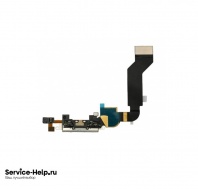 Нижний шлейф (разъём зарядки) для iPhone 4S (белый) COPY AAA+ * - Service-Help.ru