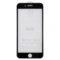 Стекло защитное 6D для iPhone 7 Plus/8 Plus (чёрный) - Service-Help.ru