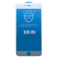 Стекло защитное 10D для iPhone 6 Plus/6S Plus (белый) - Service-Help.ru