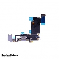 Нижний шлейф (разъём зарядки) для iPhone 6S Plus (чёрный) ORIG 1в1 - Service-Help.ru