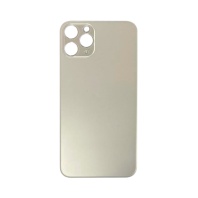 Задняя крышка для iPhone 11 PRO MAX (серебро) (ув. вырез камеры) + (СЕ) + логотип ORIG Завод - Service-Help.ru