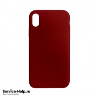 Чехол Silicone Case для iPhone XR (тёмно-красный) без логотипа №33 COPY AAA+* - Service-Help.ru