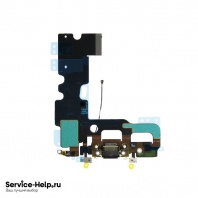 Нижний шлейф (разъём зарядки) для iPhone 7 (чёрный) COPY AAA+ - Service-Help.ru