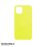 Чехол Silicone Case для iPhone 12 / 12 PRO (жёлтый неон) без логотипа №32 COPY AAA+ - Service-Help.ru