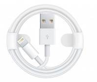 Кабель для iPhone lightning - USB "Foxconn" (кругл. смотка) 1метр (белый) COPY AAA+ - Service-Help.ru
