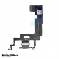 Нижний шлейф (разъём зарядки) для iPhone XR (чёрный) ORIG 1в1 - Service-Help.ru