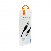 Кабель Micro USB - USB (CA-6521) "MAGNETIC" 4А длина 1,2м (серебро)* - Service-Help.ru