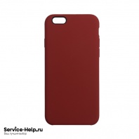 Чехол Silicone Case для iPhone 6 / 6S (тёмно-красный) без логотипа №33 COPY AAA+ - Service-Help.ru