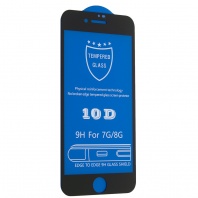 Стекло защитное 10D для iPhone 7/8/SE2 (чёрный) - Service-Help.ru