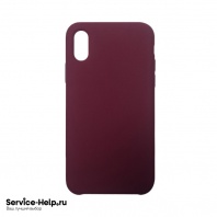 Чехол Silicone Case для iPhone XR (бордовый) без логотипа №52 COPY AAA+* - Service-Help.ru