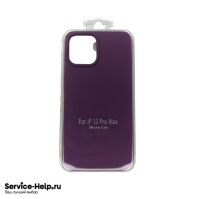 Чехол Silicone Case для iPhone 12 PRO MAX (орхидея) закрытый низ без логотипа №45 COPY AAA+* - Service-Help.ru